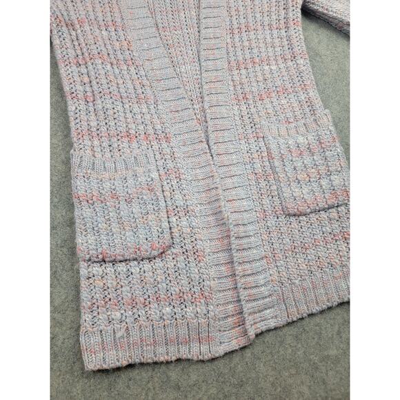 Marine Layer Cardigan Sweater Womens XS Purple Chunky Knit Pockets Wool Alpaca - Picture 4 of 13